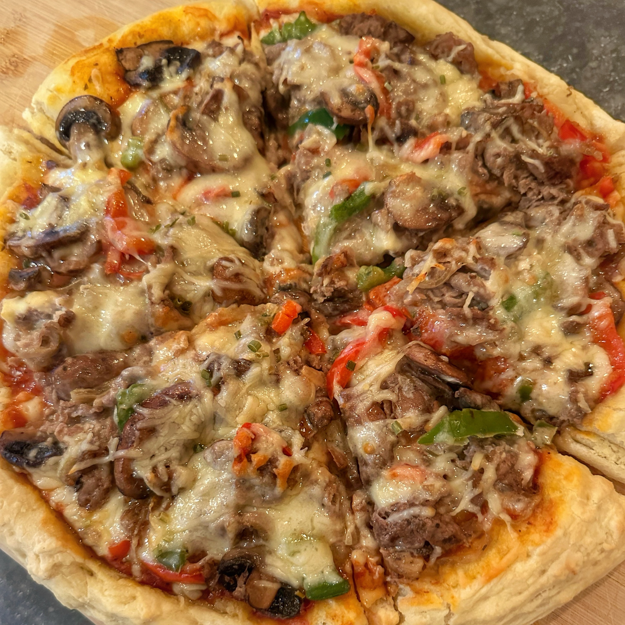 Philly Cheesteak but on a pizza?